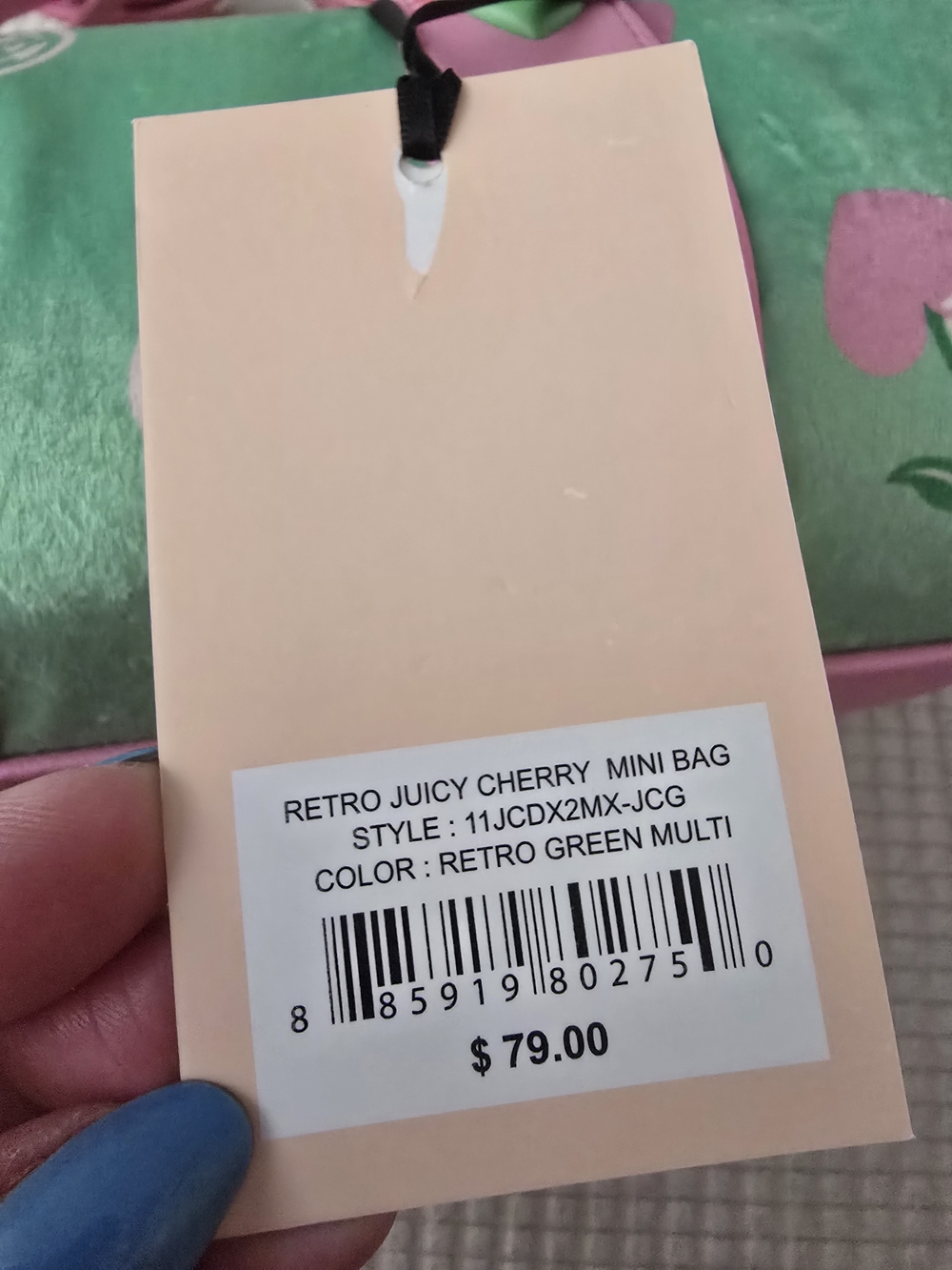 Juicy Couture Pink & Mint Barrel Mini Bag - Picture 5 of 5